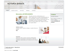 Tablet Screenshot of notaria-barata.com